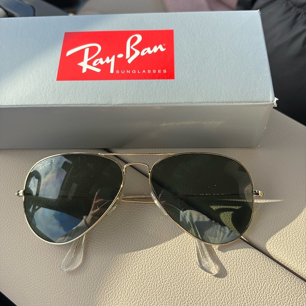 Ray-ban 58mm aviators polarized